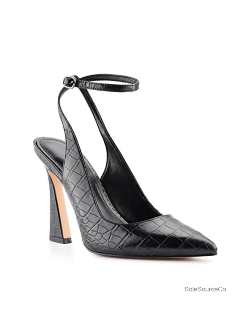 Women's Slingback Heels Pointed Toe Ankle Strap Pumps High Heel Dress